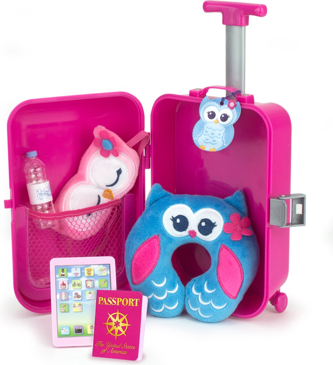 Sophias by Teamson Reisaccessoires voor kinderen plus kofferset voor Pop van 18 inch